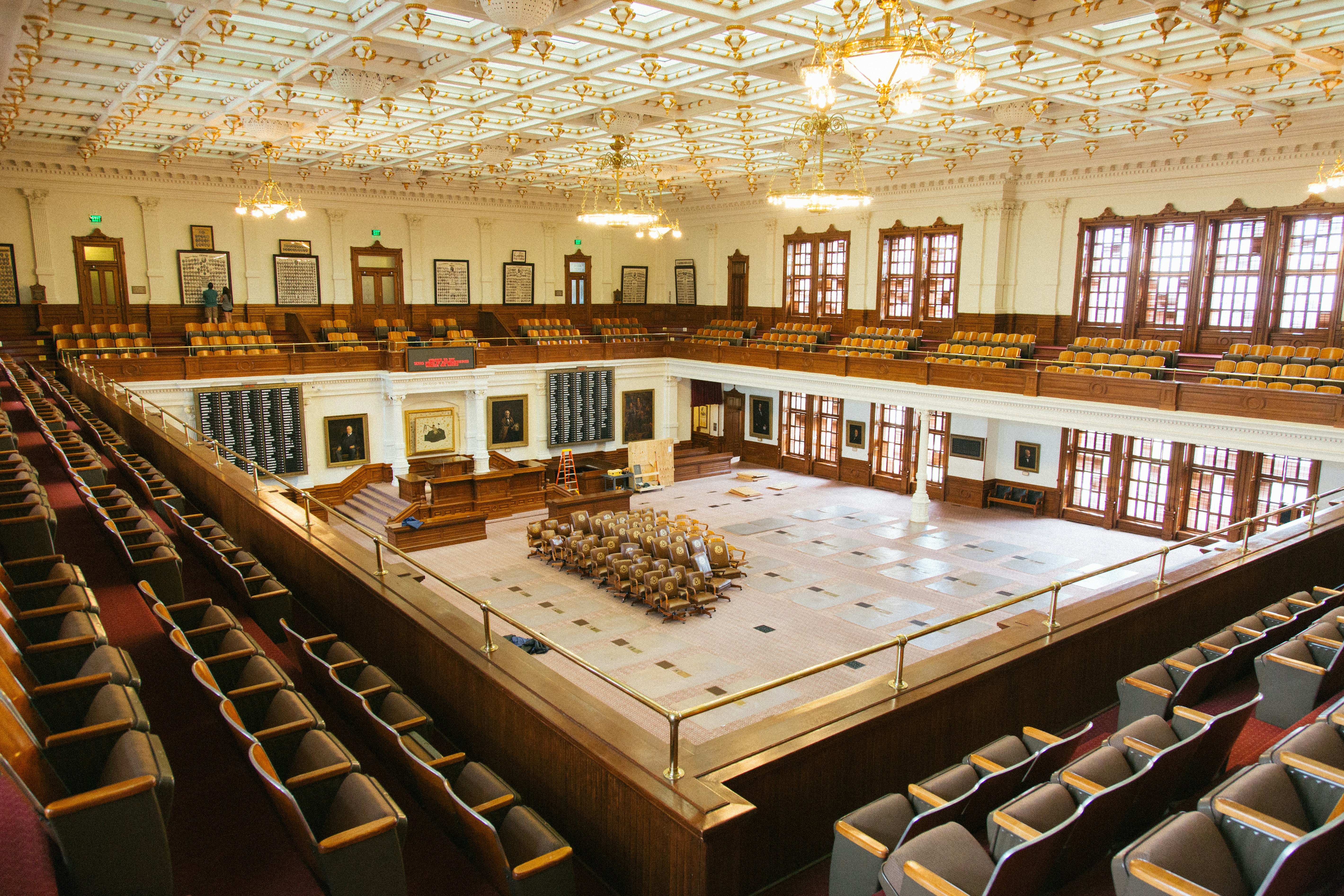 law courthouse above view